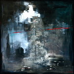 100 x 100 cm technique mixte sur toile(vendu)